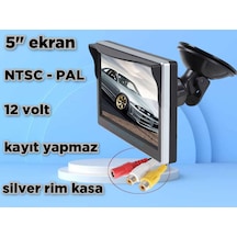 5'' Cam Vantuzlu Kayıtsız Araç Monitörü Kamerasız 12 Volt