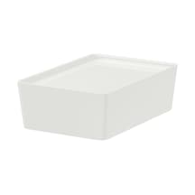 Ikea Kuggıs Kapaklı Depolama Kutusu 18 X 26 X 8 Cm Beyaz