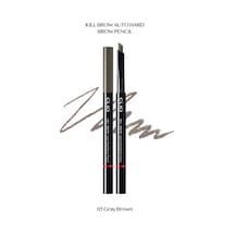 İnce Altıgen Uçlu Kaş Kalemi Clio Kill Brow Auto Hard Brow Pencil 05 Gray Brown