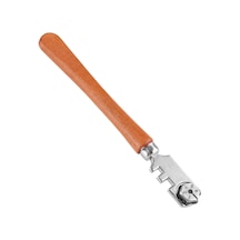 Ximistore9 Ahşap Saplı 6 Tekerlekli Cam Kesici - Karbür Tekerlekli, 4-10mm Kalınlığa Uygun, Hızlı Ve Pürüzsüz Kesim