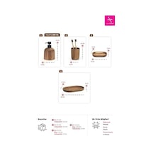 Alessi Banyo Seti 4 Parça 000 Açık Krem