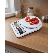 Dijital Mutfak Tartısı 10 Kg Kapasiteli 1 Gram Hassasiyet Çok Renkli
