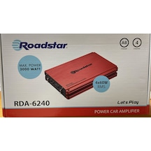 Roadstar Rda-6240 Stereo 3000 Watt 4 Kanallı Oto Amfi