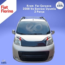 Ebal Otomotiv Fiat Fiorino Krom Far Çerçevesi 2 parça 2008 ve üzeri P.Çelik