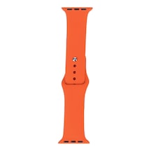 Butam Bilişim Watch 44mm Band Serisi Klasik Kordon Silikon Strap Kayış-turuncu