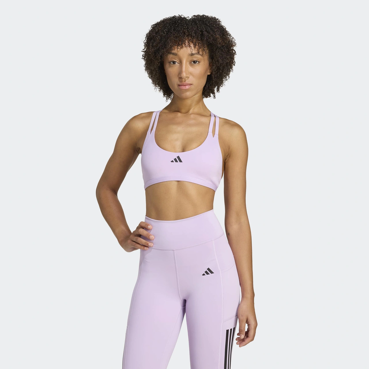 Adidas Aeroimpact Luxe Training Light Support Kadın Mor Antrenman Bra Ka3794