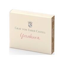 Graf Von Faber-castell Dolma Kalem Kartuşu, 6'li, Yozakura Renk, Suya Ve Silinmeye Dayanıklı, Işığa Karşı Diren Diğer