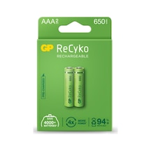 Gp Recyko Şarjlı Pil Aaa İnce Kalem 650 Mah Ni-mh 2li Paket