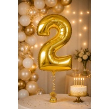 2 Sayılı Helyumla Şişirilibilen Balon Sarı 40"100 Cm Açık Gri - Fuşya - Pembe - Mor