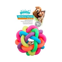 Pawise 14669 Rainbow World Örgü Köpek Oyun Topu 10.5 CM