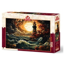 Art Puzzle Fırtınada Deniz Feneri 1500 Parça Puzzle