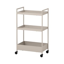 Nıssafors Banyo Düzenleyici, Banyo Servis Arabası, Bej, 50,5x30x83 Cm Bej