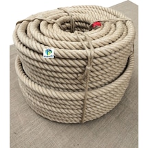 20 Mm Jüt Halat 5 Metre - Bükümlü - Kendir Halat -  Kanaviçe