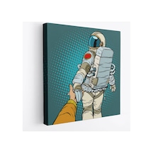 Uzaya Giden Astronot Kanvas Yüksek Kaliteli Kanvas Canvas Tablo Tabloları