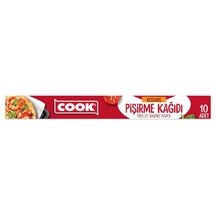 Cook Kesilmiş Pişirme Kağıdı, 37 X 42 Cm, 10 Yaprak Çok Renkli