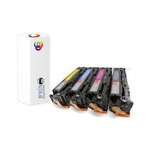 Plusprint Hp Laserjet Color M251nw Uyumlu Toner Hp 131a-cf210a 4 Renk