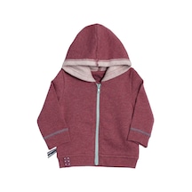 Organicera Organik Kapşonlu Mont,Bordo Melanj (554296582) Bordo