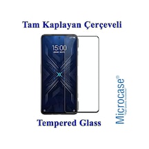 Microcase Xiaomi Black Shark 4 Tam Kaplayan Çerçeveli Cam - Siyah