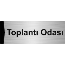 Toplantı Odası 10x20cm Gümüş Renk Metal Yönlendirme Levhası