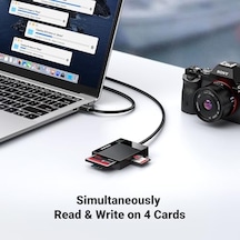 Usb 3.0 4&apos Ü 1 Arada Kart Okuyucu, Siyah