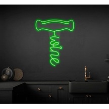 Twins Led Wine Yazılı Ve Şekilli Neon Tabela Yeşil Model:model:64023366 Yeşil