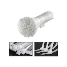 Plastik Kablo Bağı Cırt Kelepçe 3.6x100mm Şeffaf 25 Adet-al4483