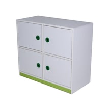 Dolap 4 Kapaklı Çok Renkli