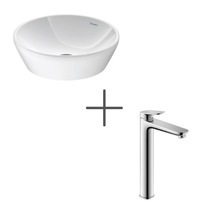 Duravit D-neo 40 Cm Çanak Lavabo Ve Wave Lavabo Bataryası