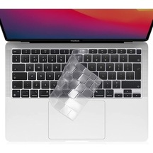 Macbook Pro 13 Inc 2020/2022 M1/m2 A2338 Uyumlu Türkçe Q Klavye Slim Silikon Klavye Koruyucu Kılıf Çok Renkli