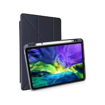 Newface Apple İpad Air 4 10.9 Kılıf Kalemlikli Mars Tablet Kılıfı - Lacivert