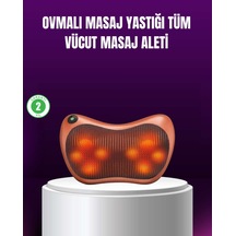Ergonomik Derin Yoğurmalı Boyun Bel Sırt Cihazı Priz Çakmak Girişli