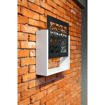 Modem Saklama Kutusu Sürgülü Yukarı Açılır 35 X 40 Motifli Siyah