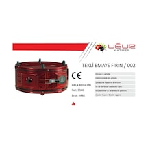 Uğur U002 Lüx Davul Fırın Yuvarlak Bordo Fırın 45 Cm Lüx Standart