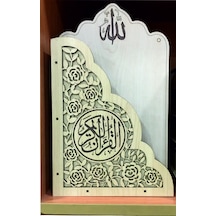 Ahşap Mdf Kuran-I Kerim Kur'An Kuran Musaf Kabı Kılıfı Muhafazası