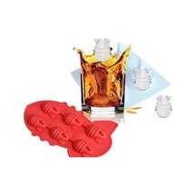 Silikon Buz Çikolata Kalıbı 6 Bölmeli Füze Bomba Şekilli Kalıp Çok Renkli