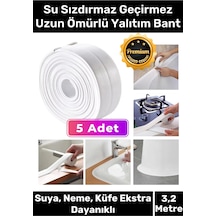Deluxe Su Geçirmez Sızdırmaz Dayanıklı Lavabo Pvc Yağ Kenar Küf Önleyici 3.2m 5 Adet İzolasyon Bant