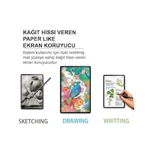Samsung Galaxy Uyumlu Tab S6 Lite Sm-p610 P617 Ekran Koruyucu Paper Like Pencil Destekli Film Kağıt Hissi Kılıf