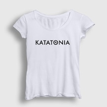 Presmono Kadın New Logo Katatonia T-shirt Beyaz