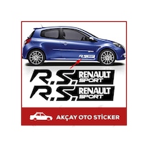(2 Adet Set) Rs Renault Sport Sticker Renault Sticker Oto Sticker