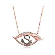 925 Ayar Gümüş Gözümde Aşk Kadın Gümüş Kolye