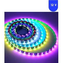12 Volt Argb Pixel Magic Kayar 60 Led Ip 65 Dış Mekan 5 Metre