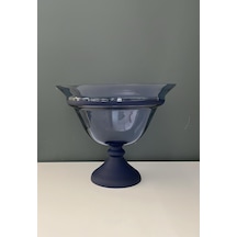 Decorıum Ayaklı Kase Yarı Mat Kobalt 24x30 Cm