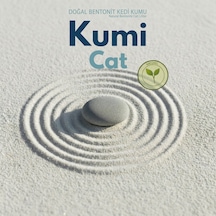 Kumi Cat Eko-premium Saf Dokunuş Kokusuz Naturel Kedi Kumu, Alerji Dostu Güçlü Topaklanan Bentonit 10 L