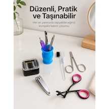 Paslanmaz Çelik Manikür Seti Tırnak Kaş Ve Kişisel Bakım Aletleri - Lisinya