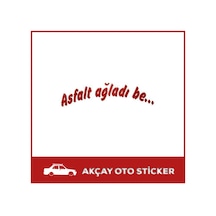 Asfalt Ağladı Be Sticker Asfalt Ağladı Be Oto Sticker Arma