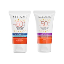 Solaris Günlük Nemlendirici Yüz Güneş Kremi SPF50+ 50 ML + Leke Karşıtı Koruyucu Güneş Kremi SPF50+ 50 ML