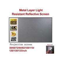 Ankatek Taşınabilir Katlanır Sinema Projeksiyon Perdesi Metal Mekanizma Jzr-gy Işık Dirençli 60 İnç İç/dış Mekan Ev Sinema Sistemi Geeroyoo