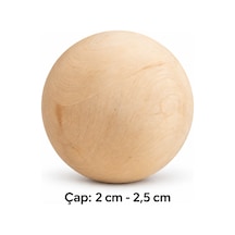 Ahşap Top - Küre 2 Cm - 2,5 Cm Çap Belirtilmemiş