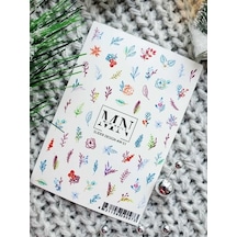 Nail Art Slider Stiker Soyut Fırça W51