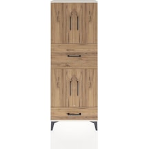 Arges Dolap 4 Raflı 2 Çekmeceli 4 Kapaklı 60x30x163 Aytaşı-çam Aytaşı